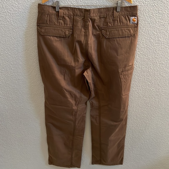 Carhartt Men Khaki Chino Brown Pants - Picture 4 of 9